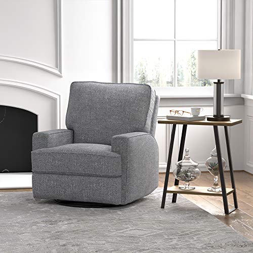 Amazon Brand – Ravenna Home Contemporary Swivel Glider Recliner Chair, 33.9